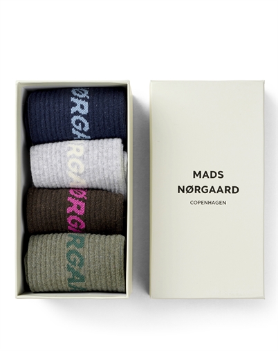  Mads Nørgaard - Sock Box Logo Step Strømper - Sock Box Mix